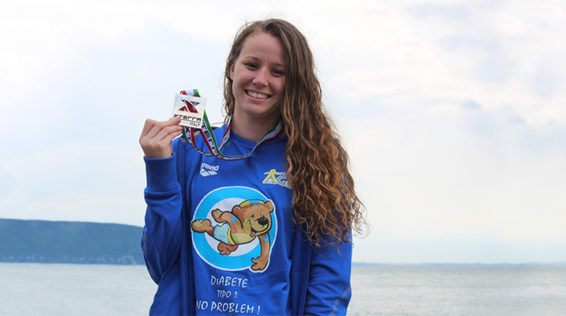 Michela Cogo, una campionessa in acque libere con un messaggio importante per tutti i bambini col diabete